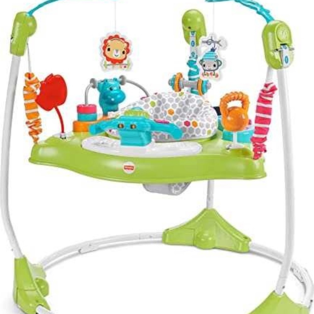 COPY - EUC Fisher-Price Baby Bouncer Fitness Fun Folding Jumperoo Activity Cent…